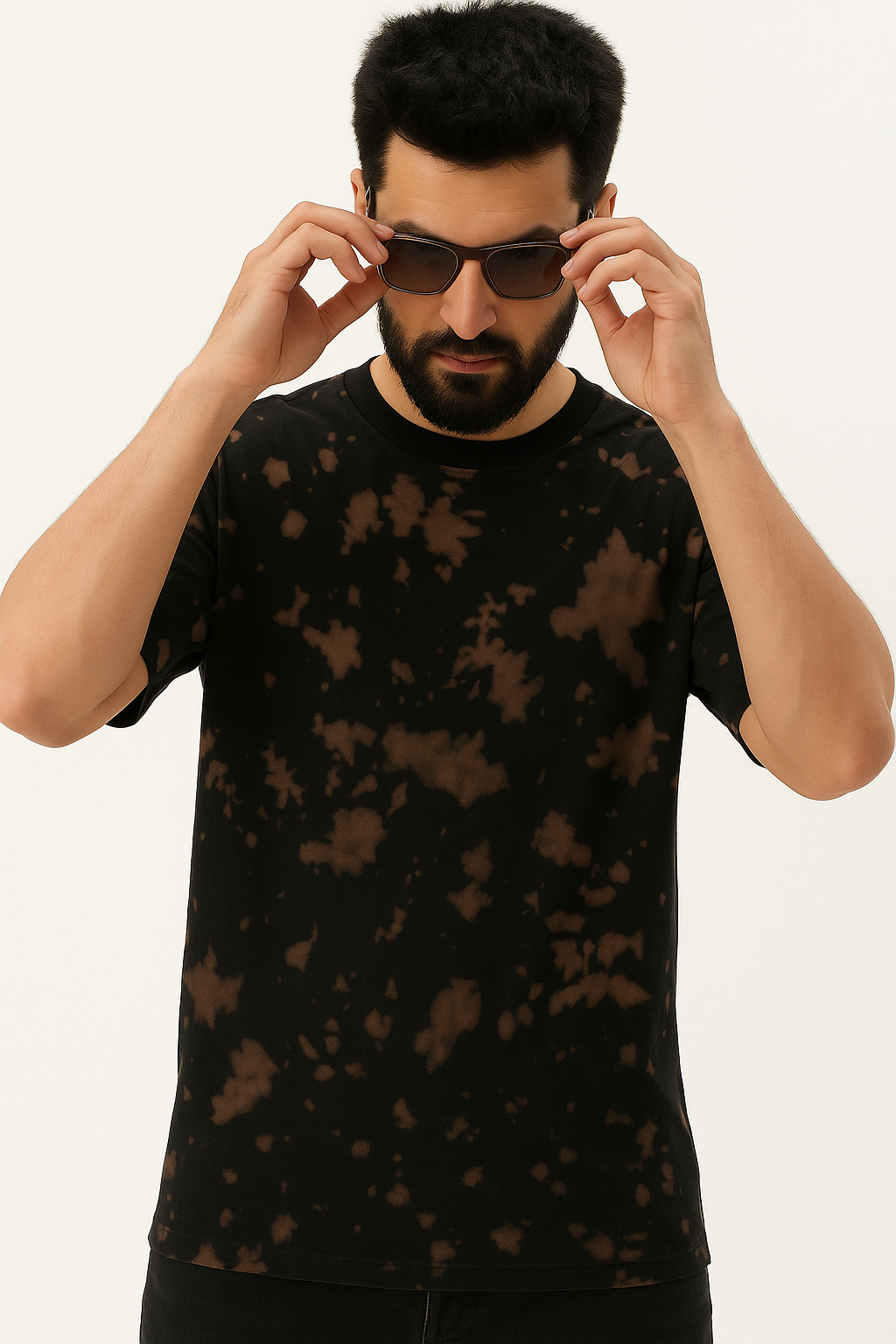 Black Bleach-Tie Style Statement