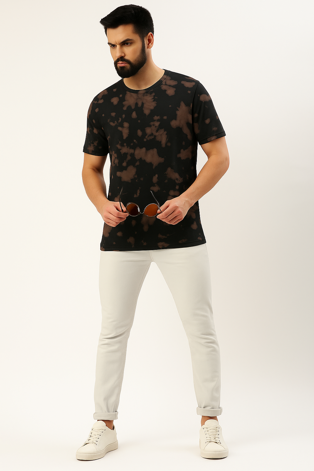 Black Bleach-Tie Style Statement